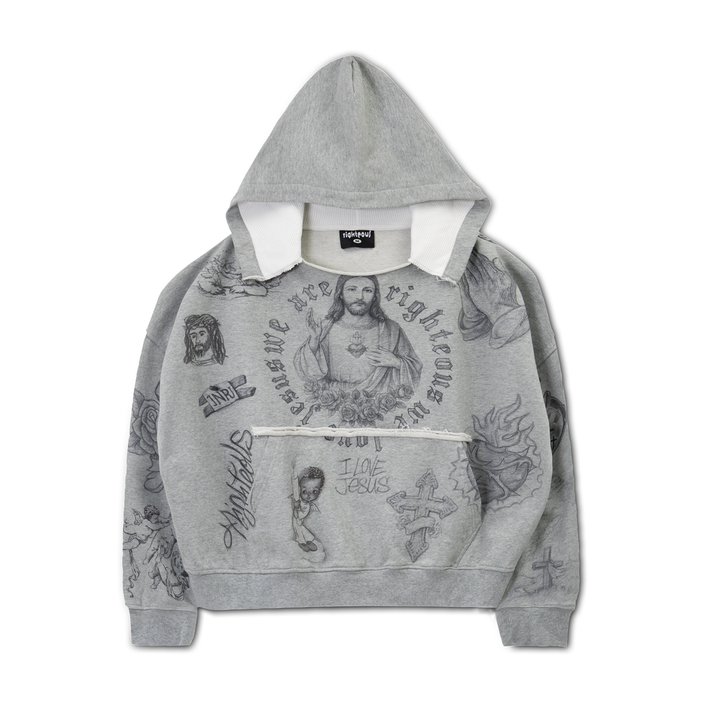 We Are Righteous God's Favorite Distressed Hoodie
