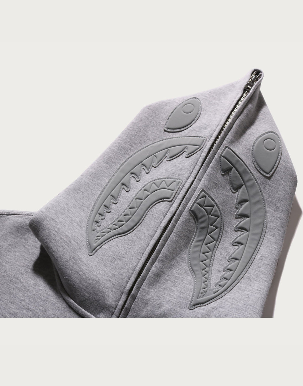 LINE CAMO INTERLOCK RELAXED FIT SHARK FULL ZIP HOODIE MENS