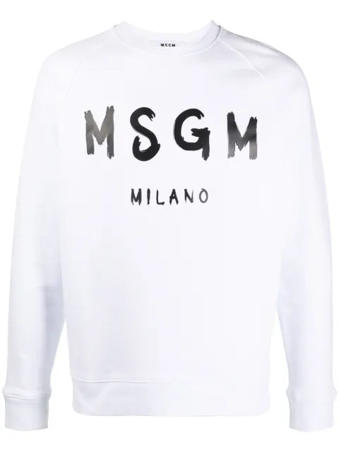 MSGM printed logo sweatshirt