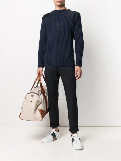 N.Peal drawstring-neck ribbed sweater