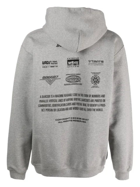 VTMNTS Movie Barcode Definition cotton hoodie