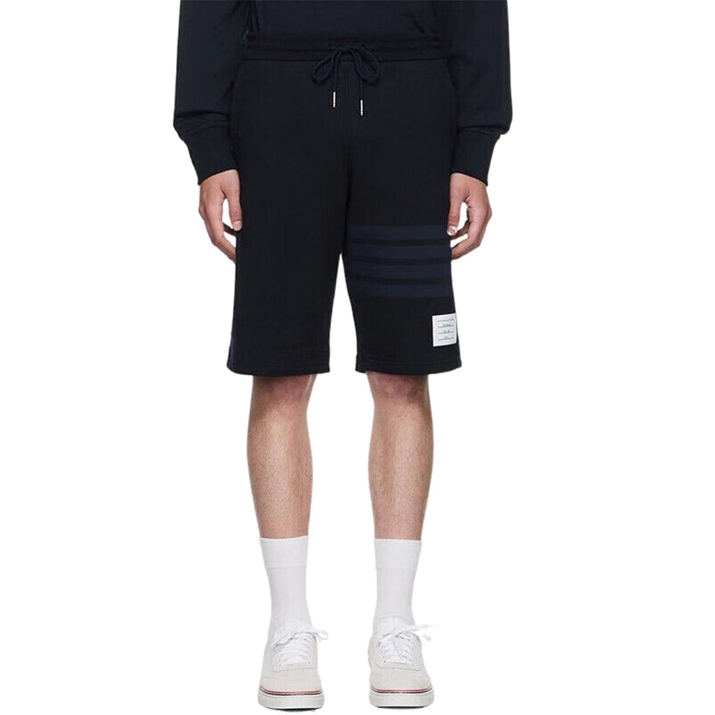 Thom Browne Style Four-Bar Sweatpants