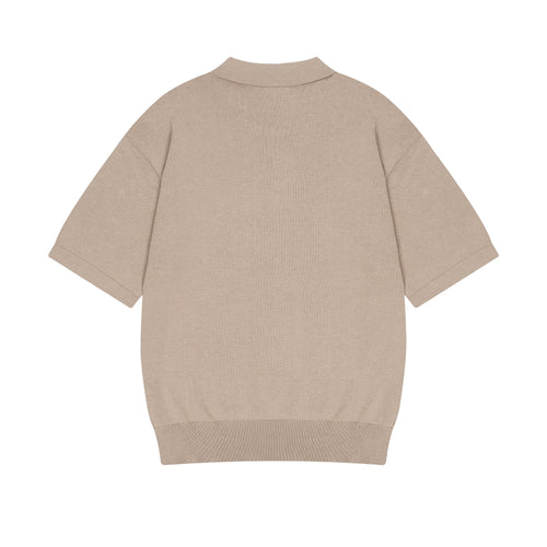"on air" Polo knit beige