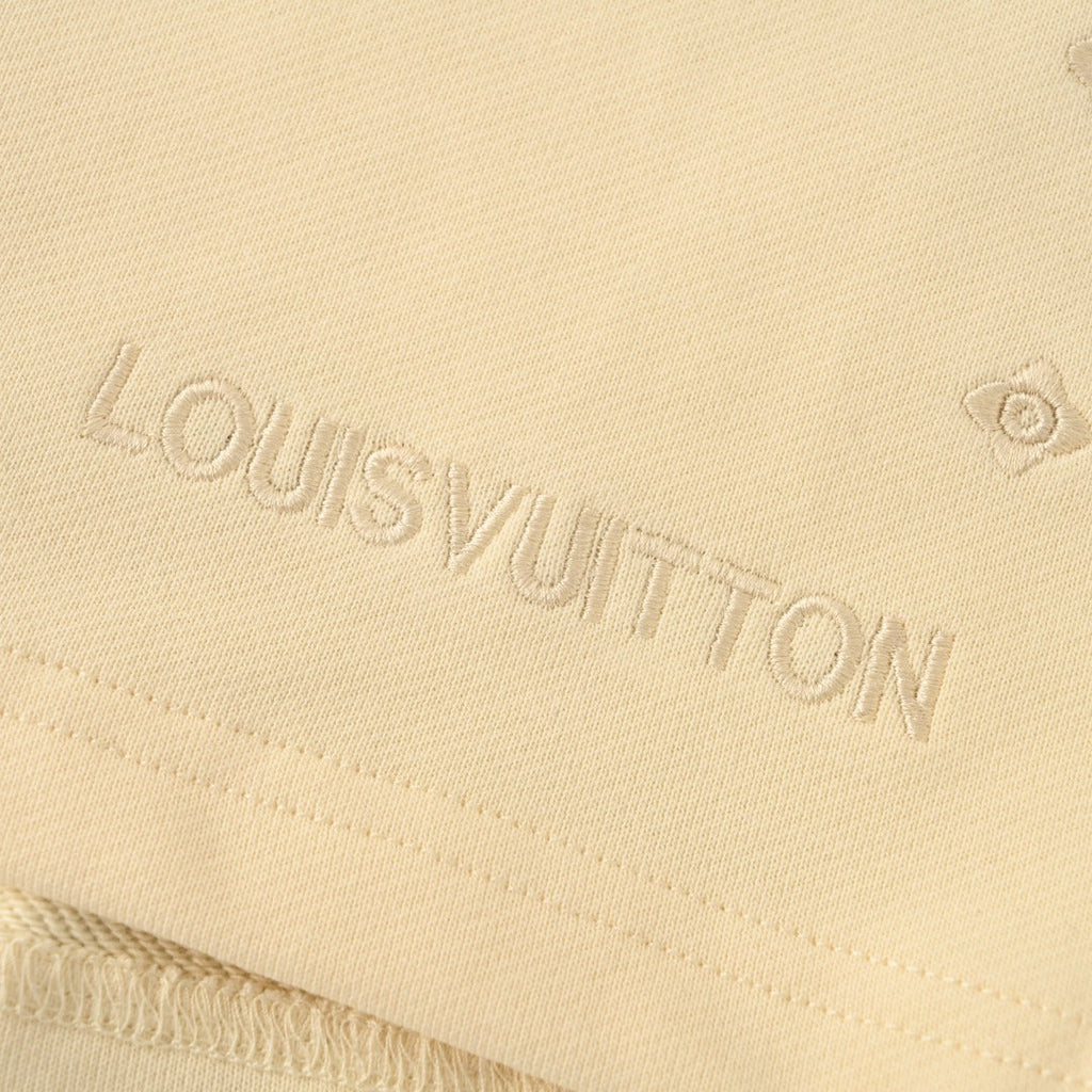 Diamond Hem Embroidered Logo Shorts