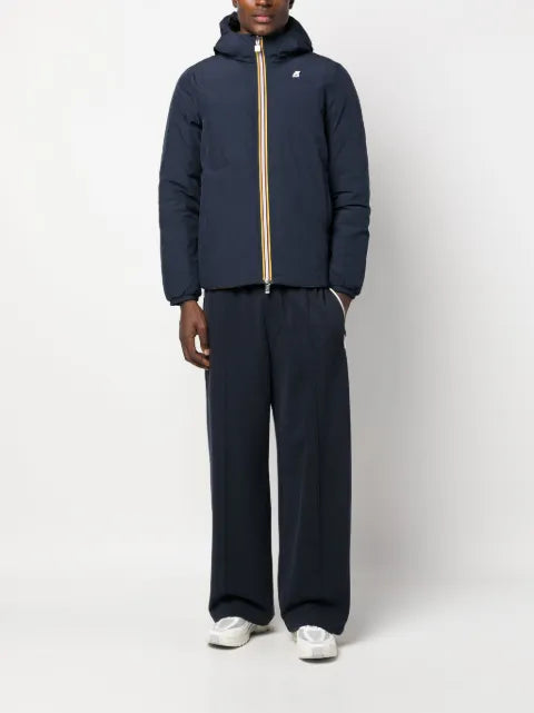 K-Way R&D reversible logo-appliqué down jacket