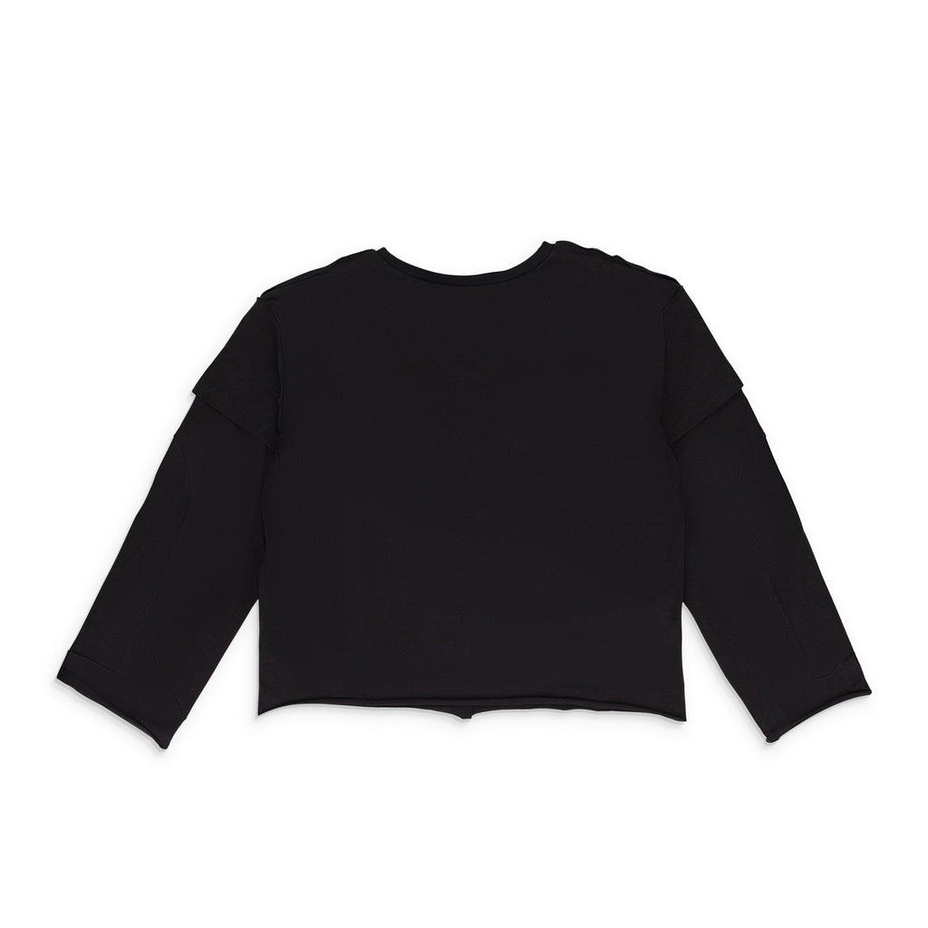 BLACK FLAME LONG SLEEVE T-SHIRT