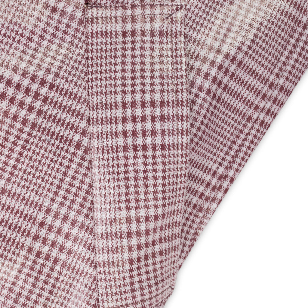 Pink Plaid Vinyl Trenchcoat