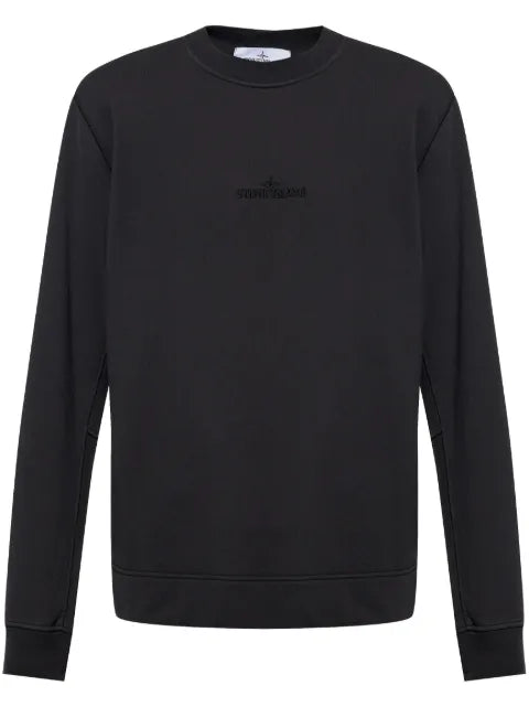 Stone Island logo-embroidered sweatshirt