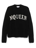 Alexander McQueen logo-intarsia sweater