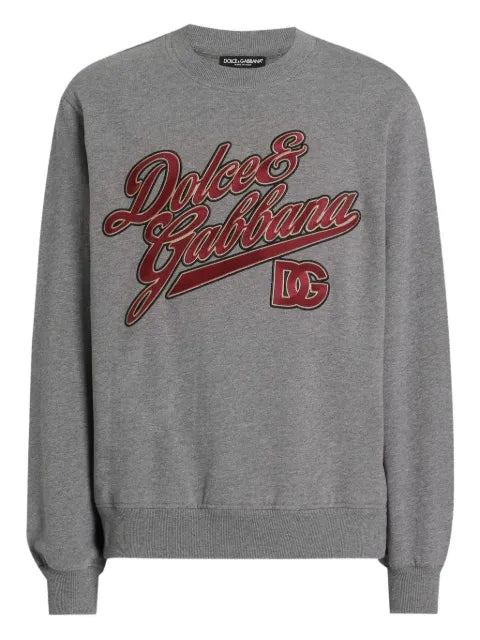 Dolce & Gabbana logo-embroidered sweatshirt