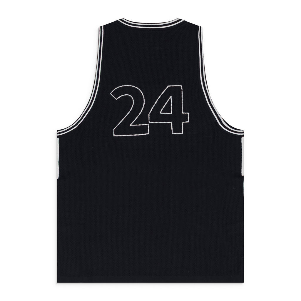 Black Knit Basketball Jersey