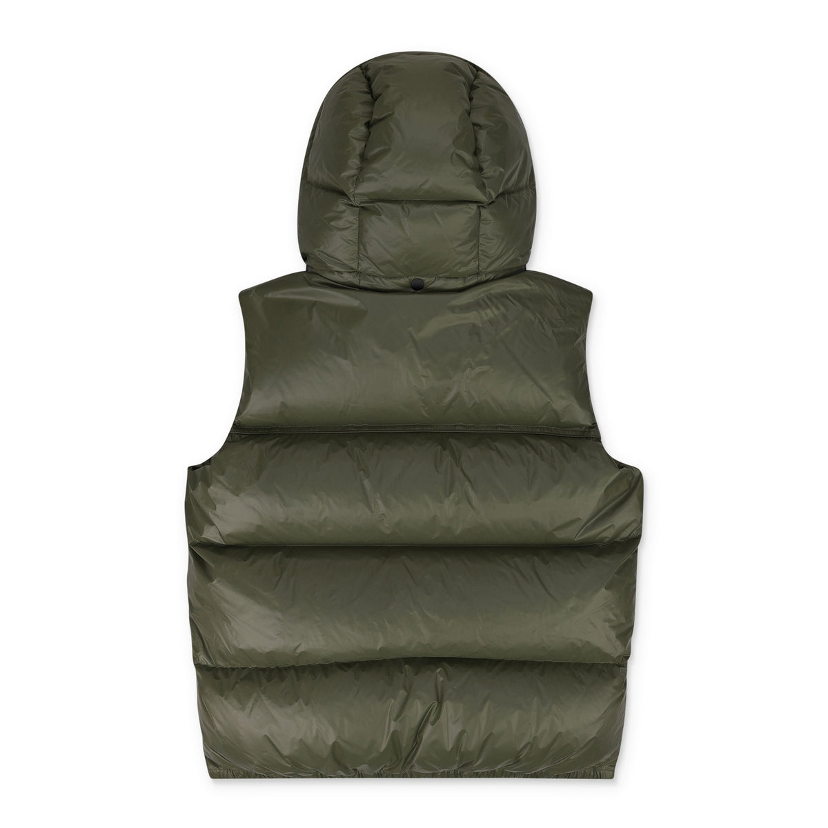 Green Nylon Puffer Vest