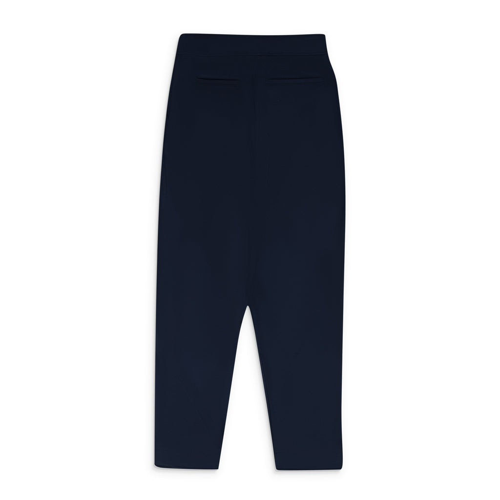 Navy Inverted Pleat Sweatpant