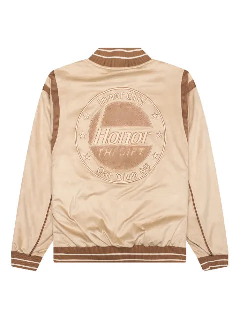 Honor The Gift Oil Head embroidered bomber jacket