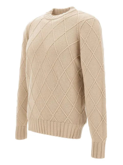 Filippo De Laurentiis diamond-weave crew-neck sweater