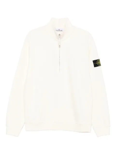 Stone Island Compass-motif quarter-zip sweater