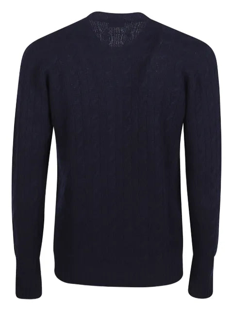 Drumohr round-neck cable-knit sweater