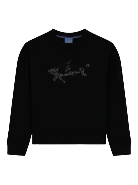 Paul & Shark shark-print cotton sweatshirt