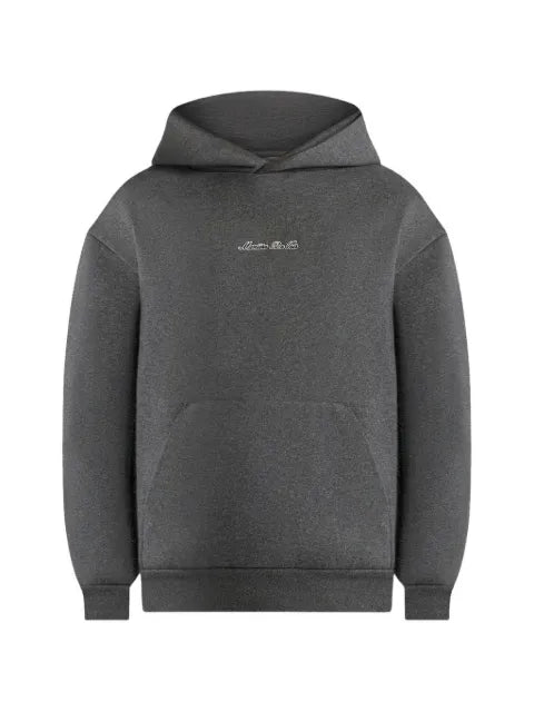 Manière De Voir S001 in charcoal grey signature relaxed fit hoodie