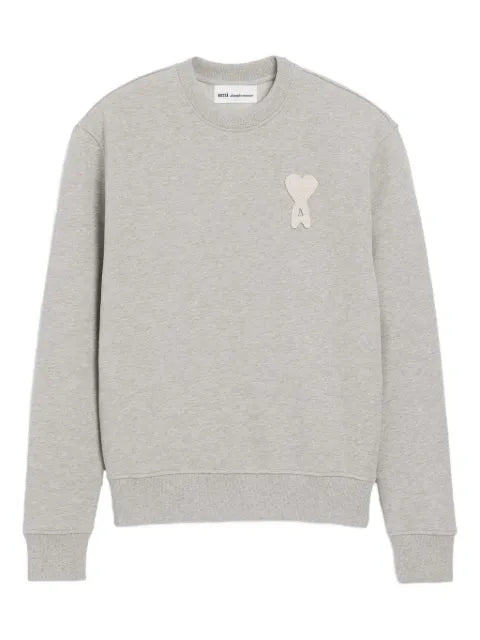 AMI Paris cotton knitted Ami De Coeur sweatshirt