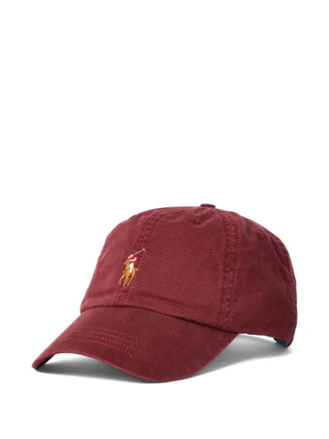 Polo Ralph Lauren embroidered leather-strap baseball cap