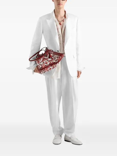 Dolce & Gabbana Sicilia light single-breasted linen jacket