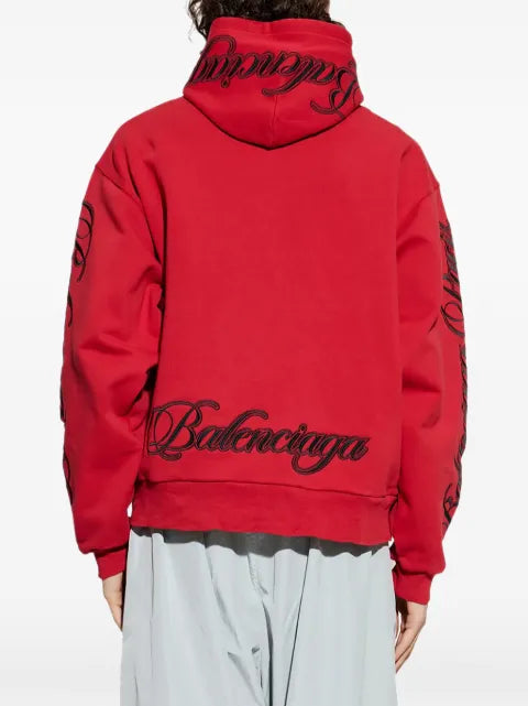 Balenciaga logo-print oversized hoodie