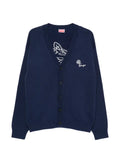 Kenzo floral-embroidered cardigan