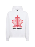 DSQUARED2 Ski Leaf graphic-print cotton hoodie