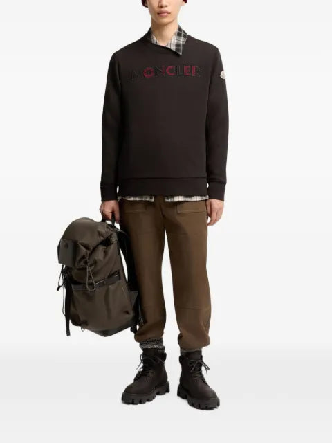 Moncler logo cotton blend sweatshirt