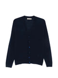 Canali button-fastening V-neck cardigan