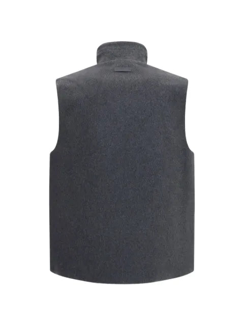 Lardini high-neck zip-up gilet