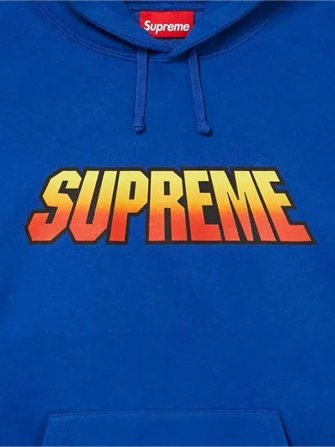 Supreme gradient logo-print hoodie