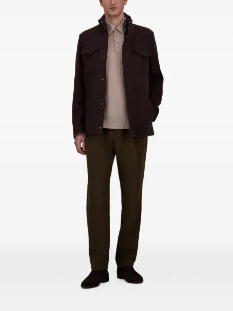 Herno high-neck pocket-detail jacket