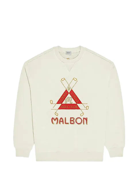 Malbon Golf Trinity logo-embroidered sweater