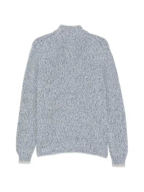 Fedeli long-sleeve zip-fastening cardigan