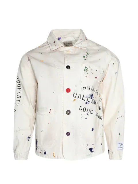 GALLERY DEPT. paint-splatter shirt jacket