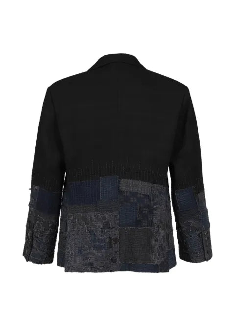 Dear BORO double-breasted patchwork blazer