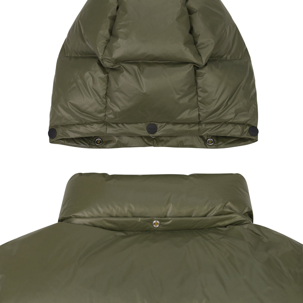 Green Nylon Puffer Vest