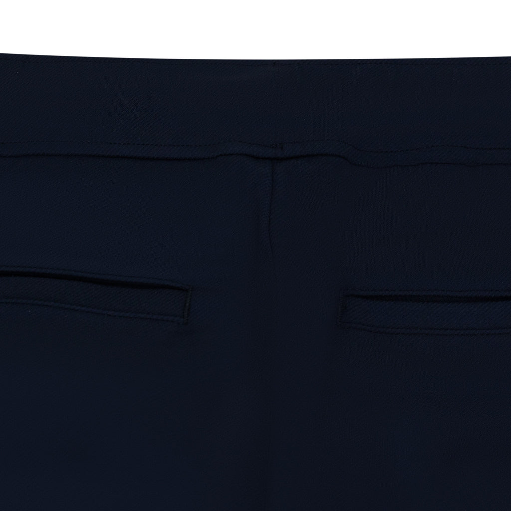 Navy Inverted Pleat Sweatpant