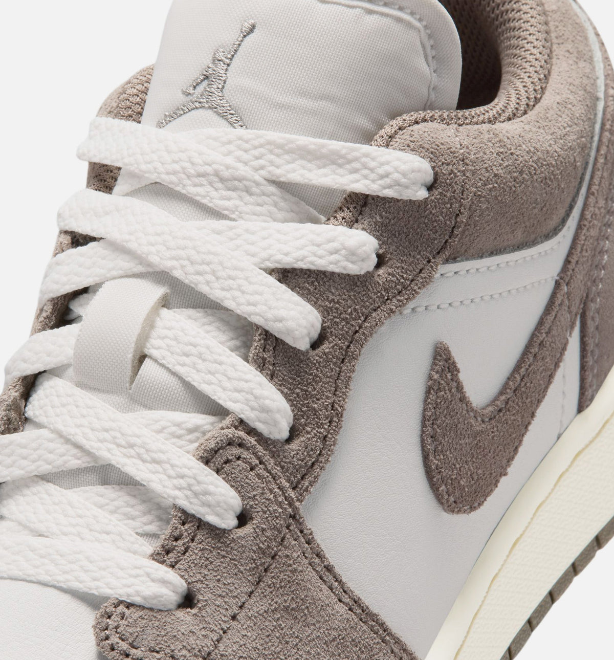 Air Jordan 1 Low Grade School Youth Sneakers - Olive Green