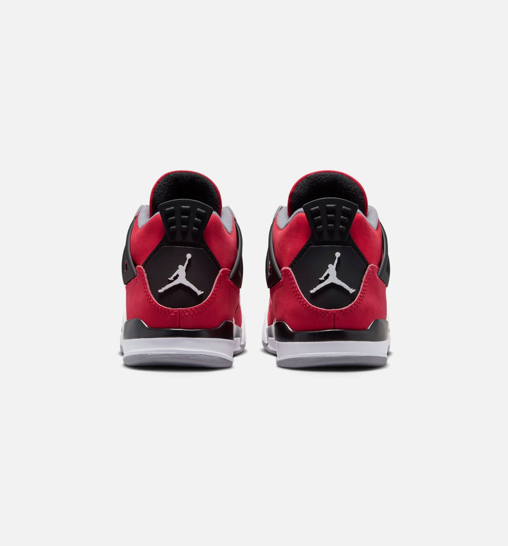Air Jordan 4 Retro Toro Bravo – Preschool Lifestyle Shoe in Fire Red/White/Black/Cement Grey