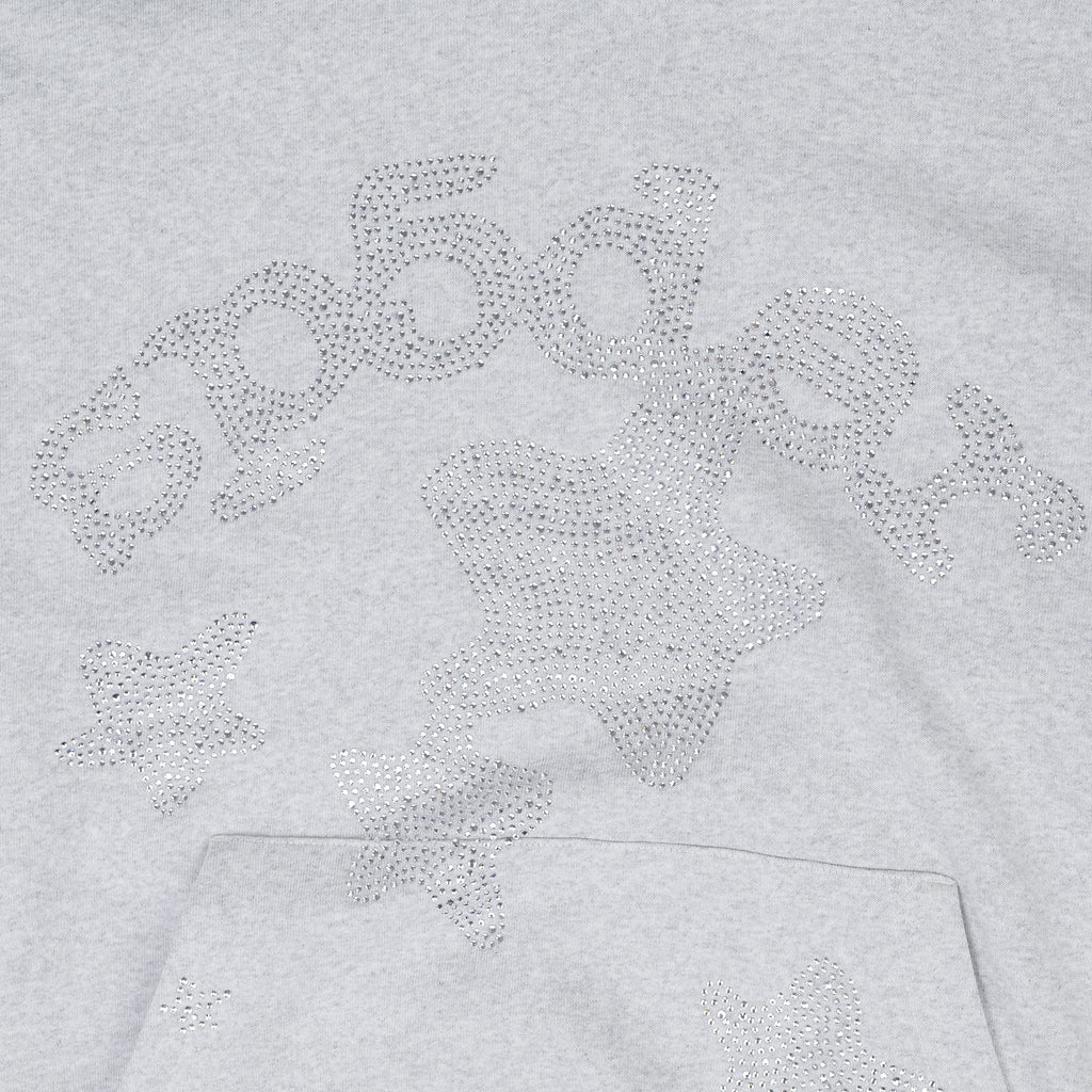 Grey Rhinestone Beluga Hoodie