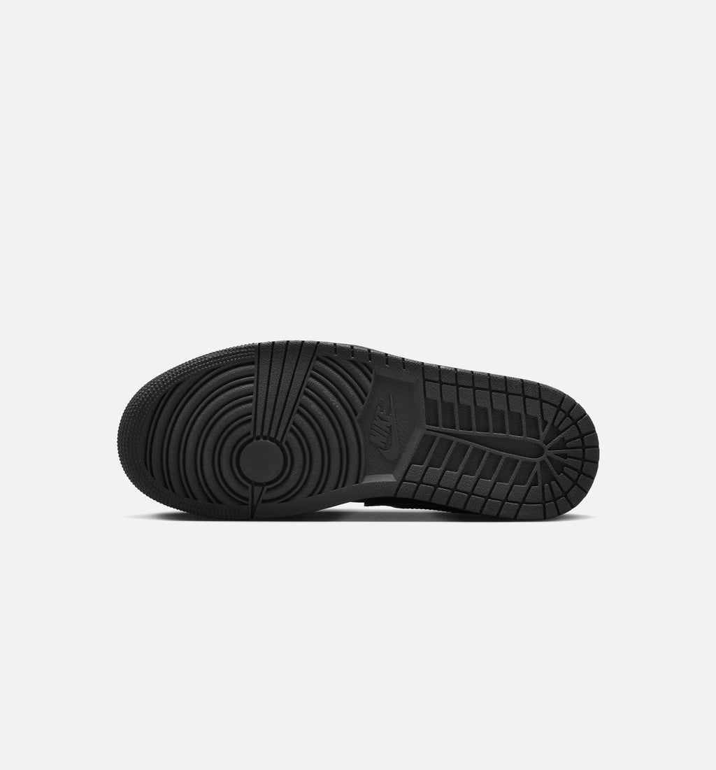 Air Jordan 1 Low Patent Elephant Women's Lifestyle Shoes - Black / White / Metallic Silver