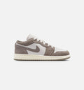 Air Jordan 1 Low Grade School Youth Sneakers - Olive Green