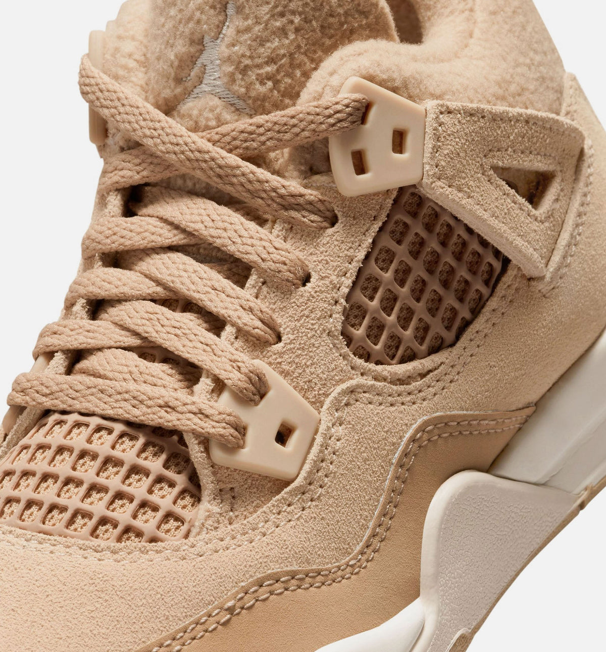 Air Jordan 4 Retro "Cozy Girl" Little Kids' Shoe – Hemp/Light Orewood Brown