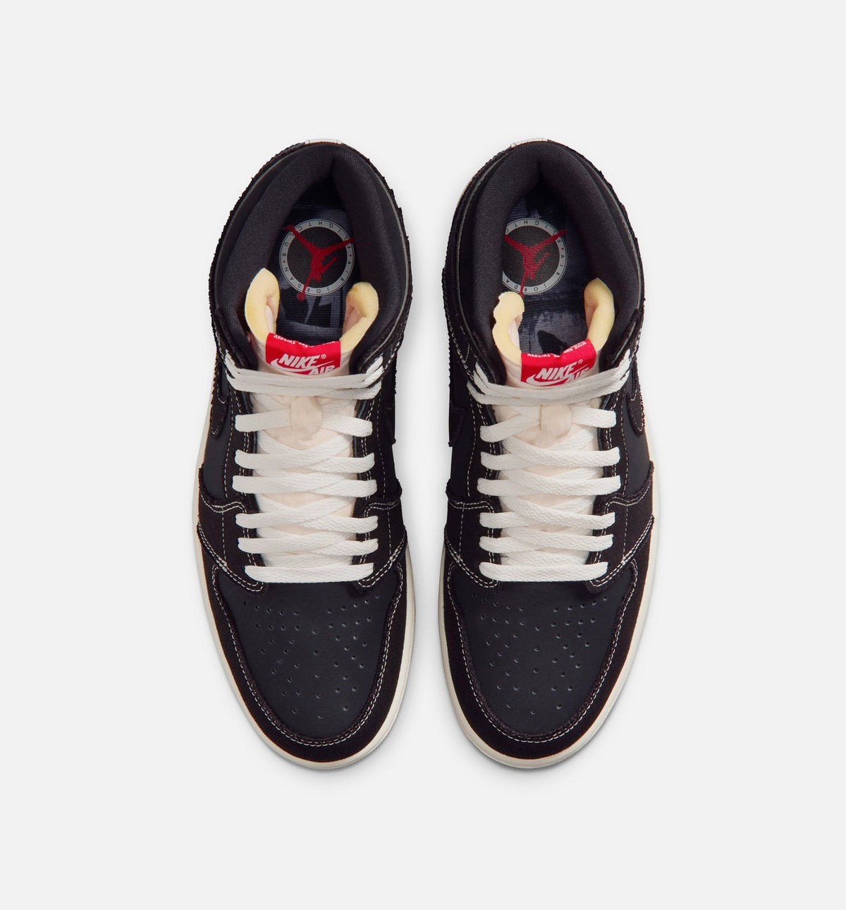 Air Jordan 1 Retro High OG Mens Lifestyle Shoe - Black/University Red/Sail/Gum Medium Brown