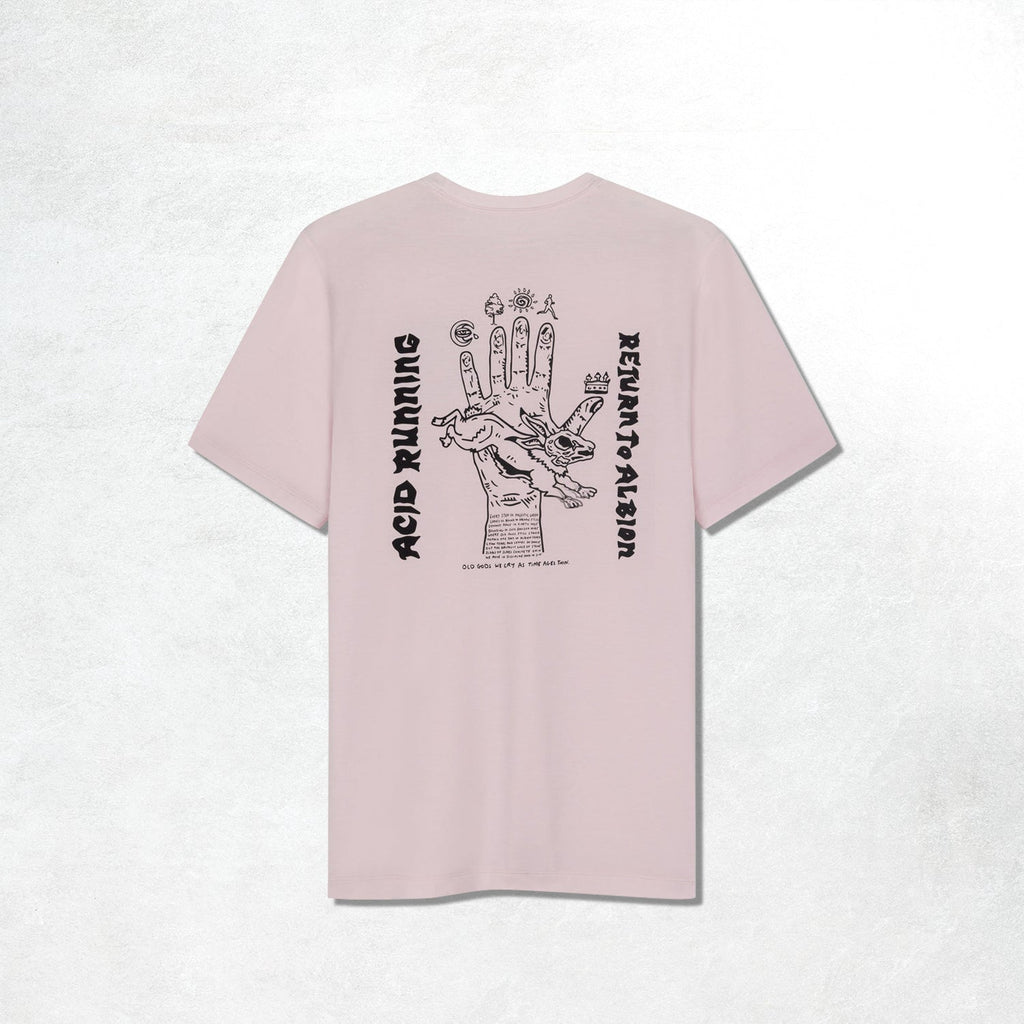 Acid Running Albion T-Shirt: Iced Pink