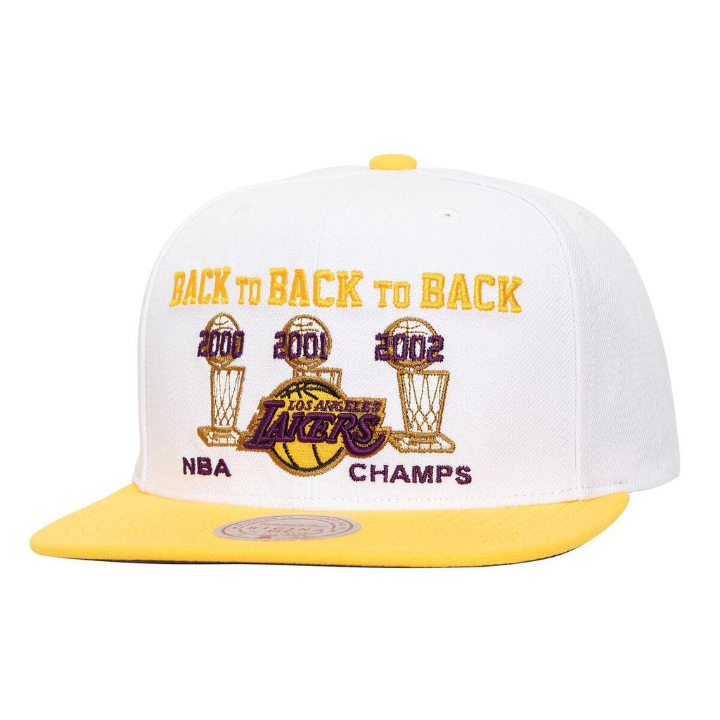 M&N HWC Los Angeles Lakers NBA 00-02 Champions Flipside Snapback