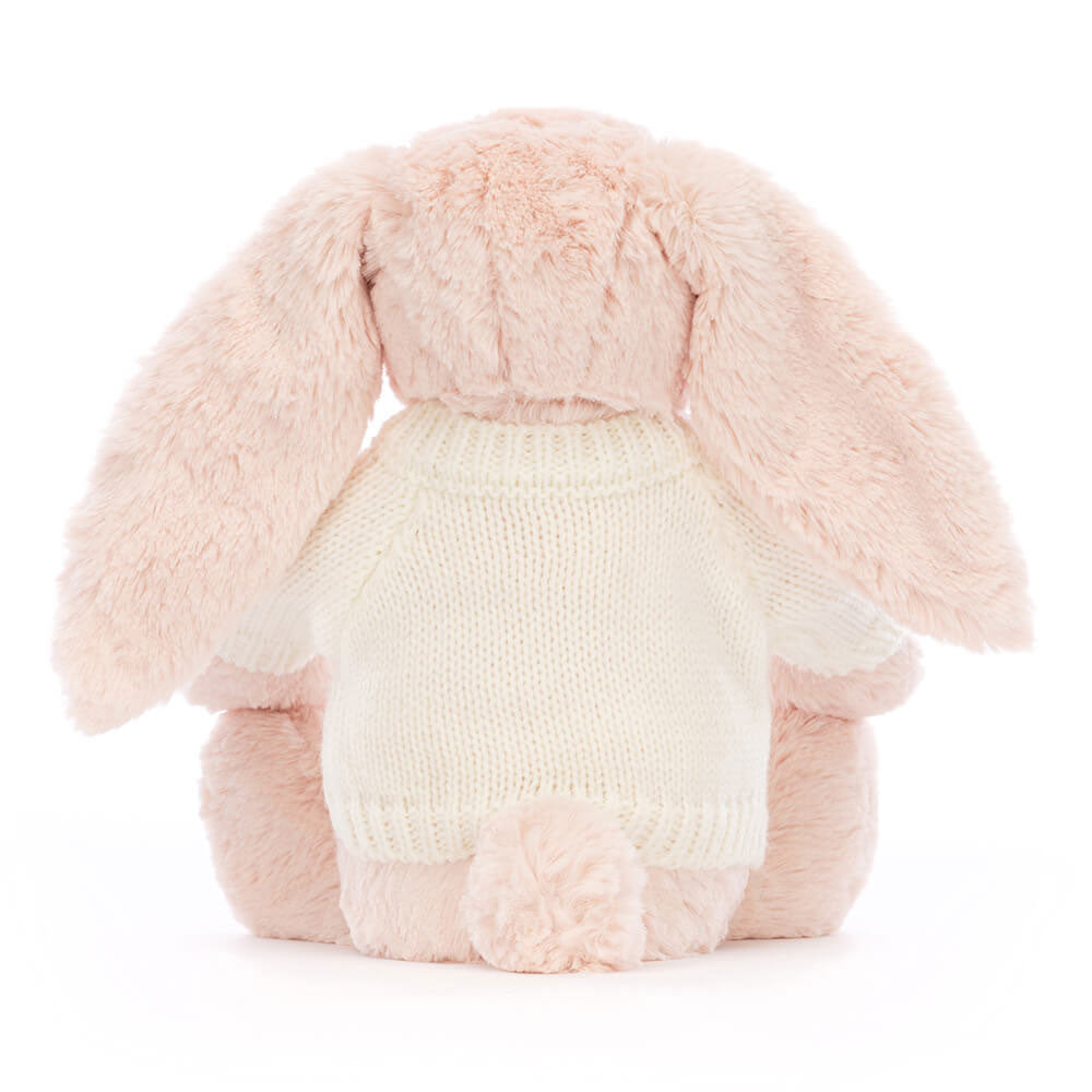 Bashful Blush Bunny with Personalized Cream Jumper
